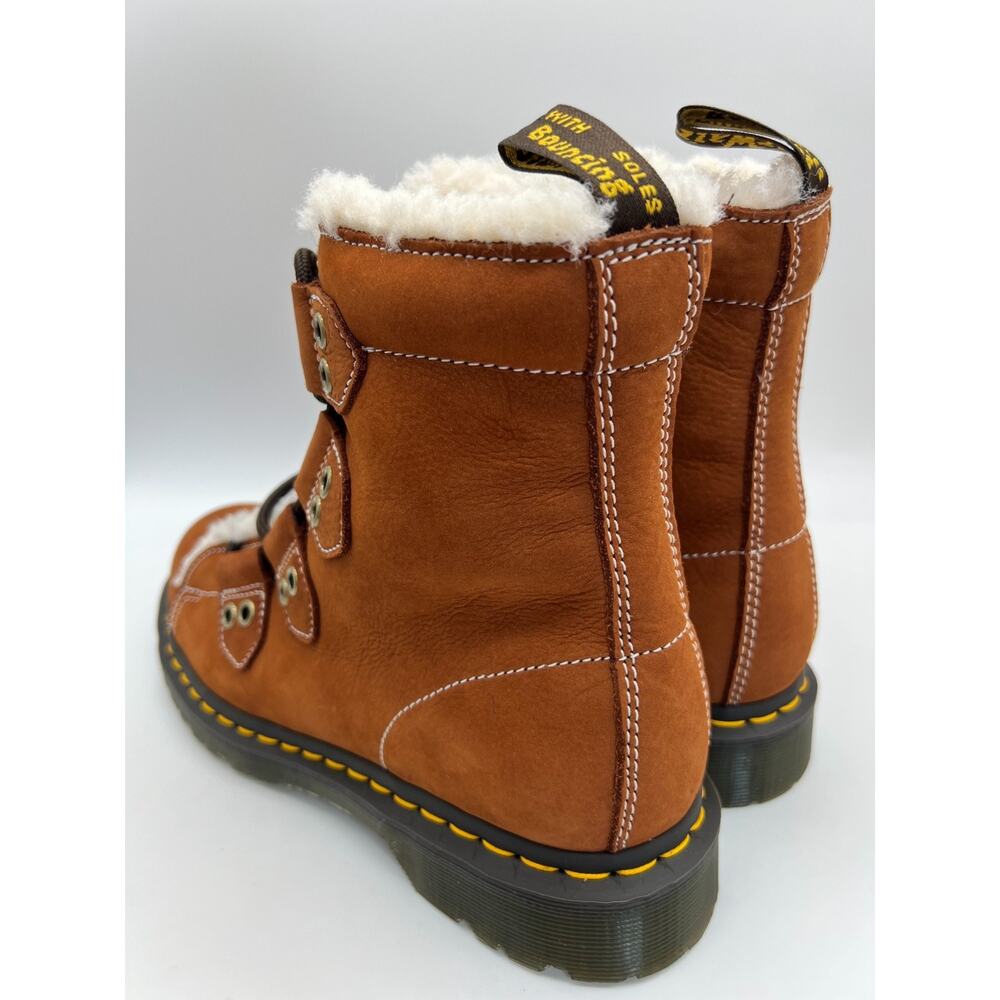 Dr. Martens 1460 Lace to Toe Fur Lined Buttersoft Lace Up Boots Women's Size 10 - Picture 9 of 16